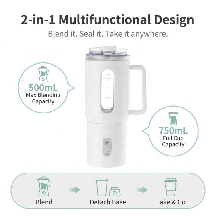Vaso Mezclador - Capacidad 500ml y 750ml